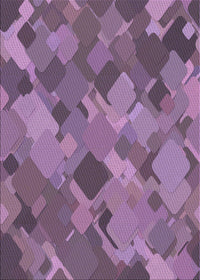 Machine Washable Transitional Orchid Purple Rug, wshpat2410pur