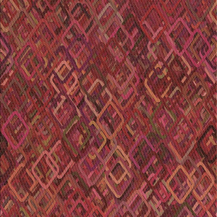 Patterned Red Rug, pat2411brn