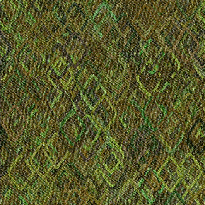 Patterned Bakers Brown Rug, pat2411grn