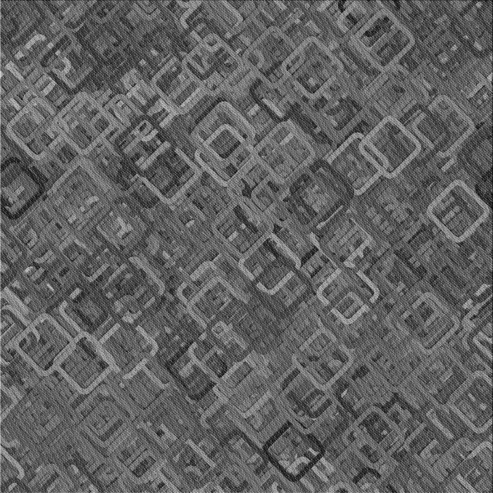 Round Patterned Gray Rug, pat2411gry