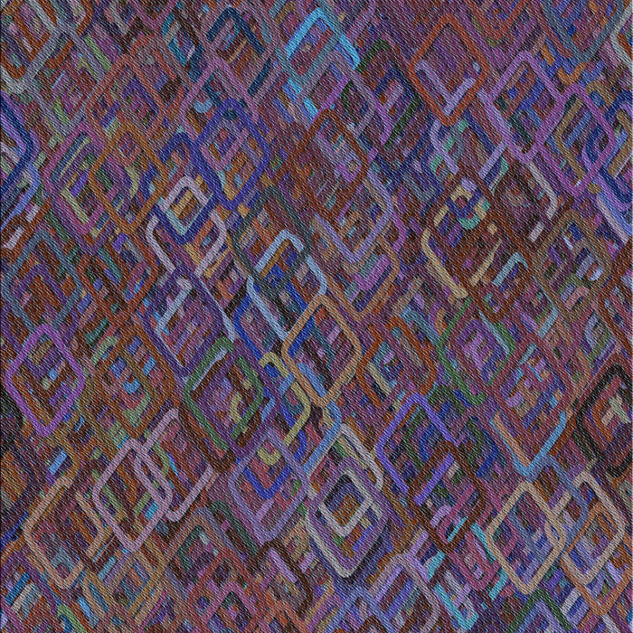 Patterned Plum Purple Rug, pat2411lblu