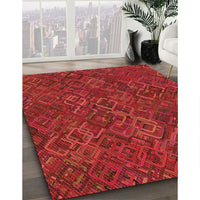 Patterned Red Rug, pat2411org