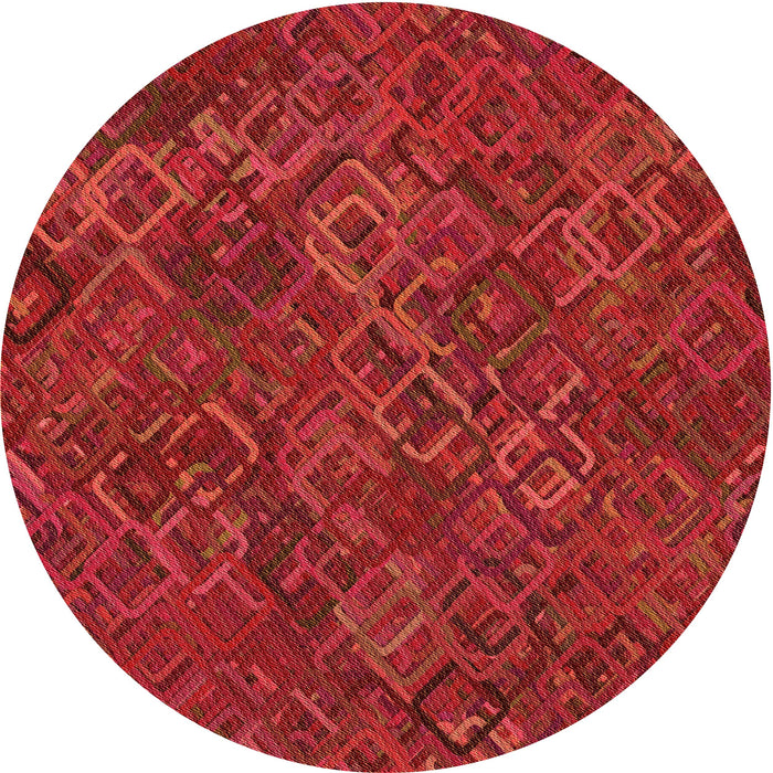 Square Patterned Red Rug, pat2411org