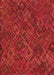 Machine Washable Transitional Red Rug, wshpat2411org