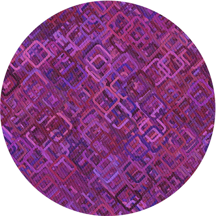Square Patterned Dark Orchid Purple Rug, pat2411pur