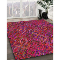 Patterned Pink Novelty Rug, pat2411