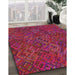 Machine Washable Transitional Pink Rug in a Family Room, wshpat2411
