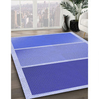 Patterned Denim Blue Rug, pat2412blu