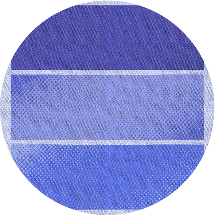 Square Patterned Denim Blue Rug, pat2412blu