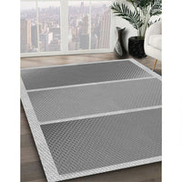 Patterned Smokey Gray Rug, pat2412gry