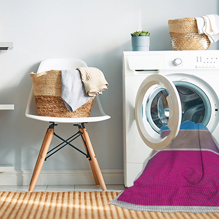 Machine Washable Transitional Sky Blue Rug in a Washing Machine, wshpat2412