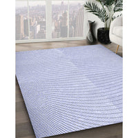 Patterned Lavender Blue Rug, pat2413blu