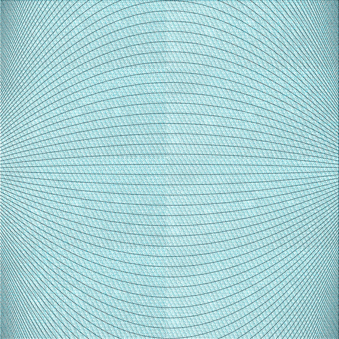 Round Patterned Electric Blue Rug, pat2413lblu