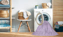 Machine Washable Transitional Bright Lilac Purple Rug in a Washing Machine, wshpat2413pur