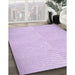 Machine Washable Transitional Bright Lilac Purple Rug in a Family Room, wshpat2413pur