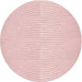 Square Machine Washable Transitional Pink Rug in a Living Room, wshpat2413rd