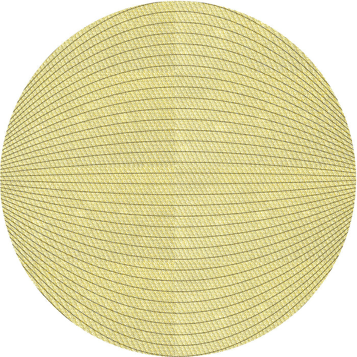 Square Machine Washable Transitional Sun Yellow Rug in a Living Room, wshpat2413yw