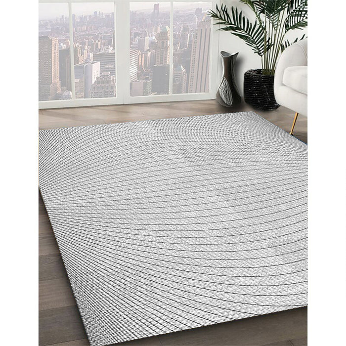 Patterned Off-White Novelty Rug in Family Room, pat2413