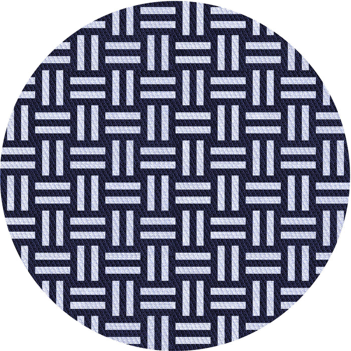 Square Machine Washable Transitional Night Blue Rug in a Living Room, wshpat2414blu