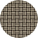 Square Patterned Midnight Gray Rug, pat2414brn