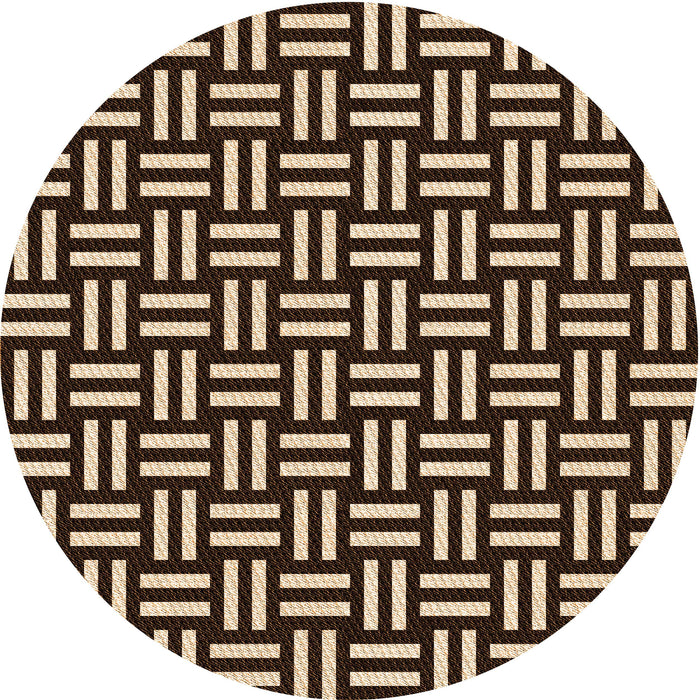 Square Machine Washable Transitional Black Brown Rug in a Living Room, wshpat2414org