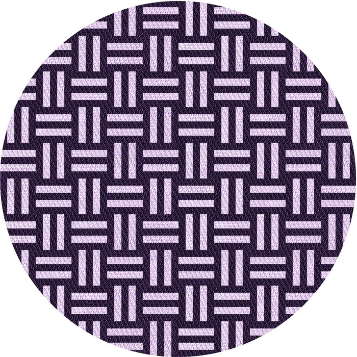 Square Patterned Bright Lilac Purple Rug, pat2414pur