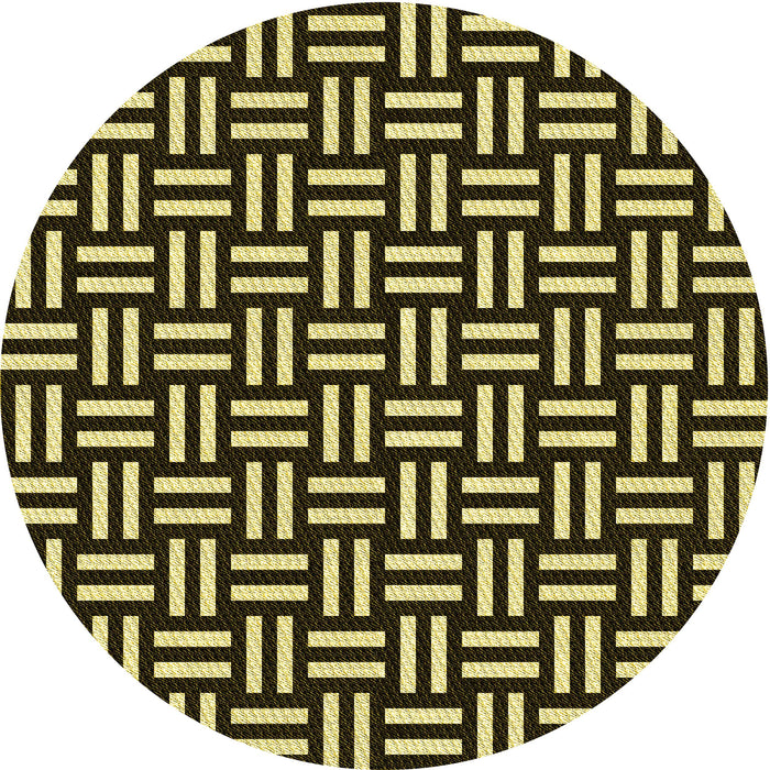 Square Machine Washable Transitional Metallic Gold Rug in a Living Room, wshpat2414yw