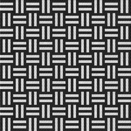 Square Patterned Silver Gray Novelty Rug, pat2414