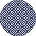 Square Patterned Night Blue Rug, pat2415blu