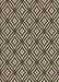 Patterned Midnight Gray Rug, pat2415brn