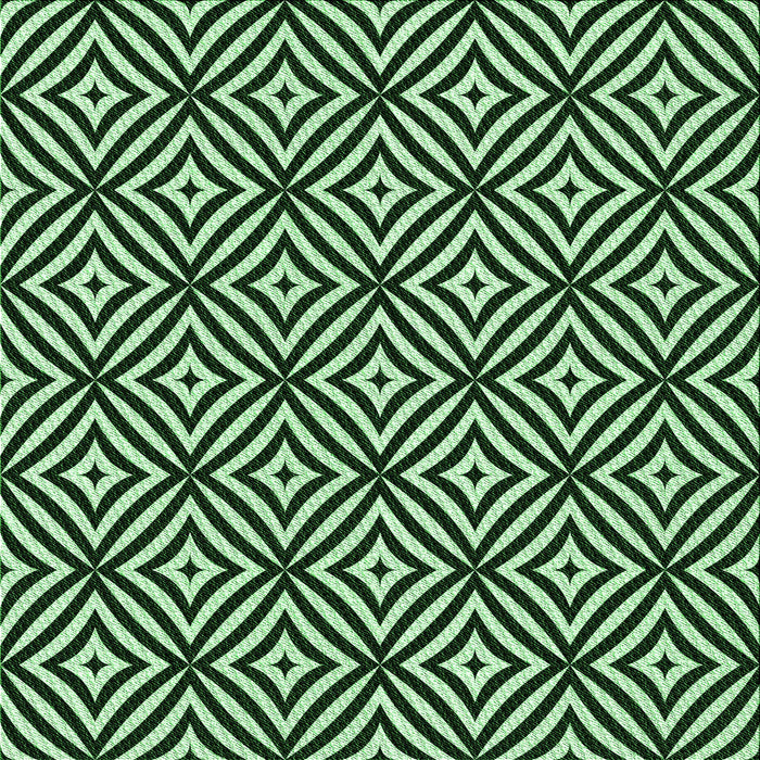 Round Patterned Light Green Rug, pat2415grn