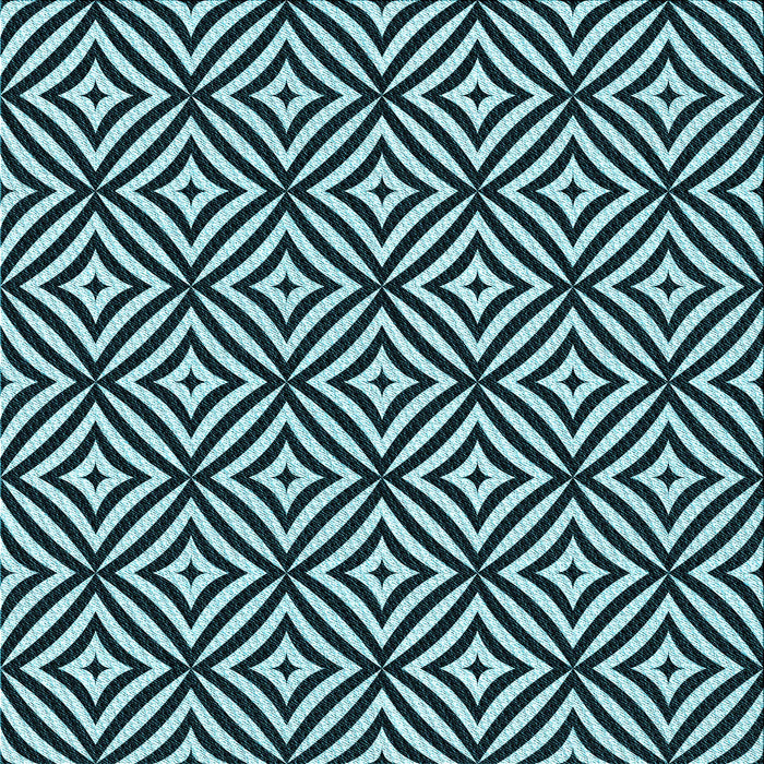 Round Patterned Blue Rug, pat2415lblu