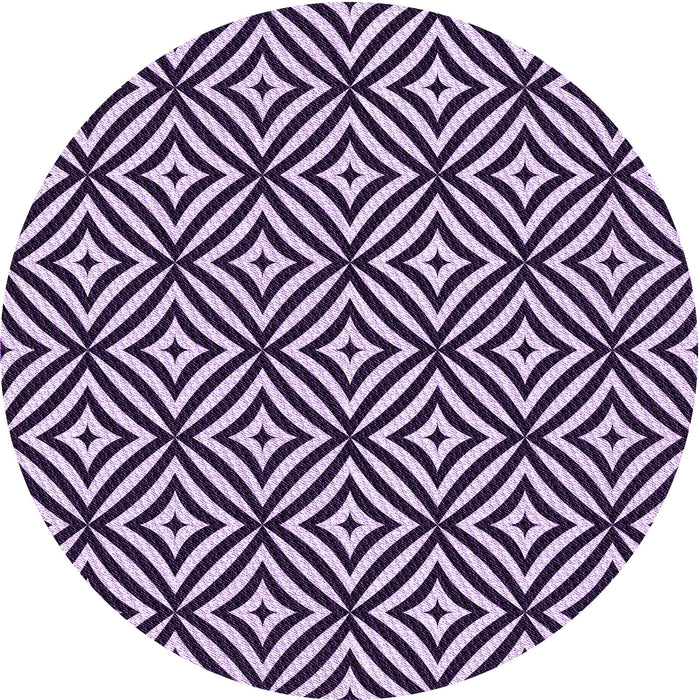 Square Patterned Dark Purple Rug, pat2415pur