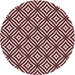 Square Patterned Baby Pink Rug, pat2415rd