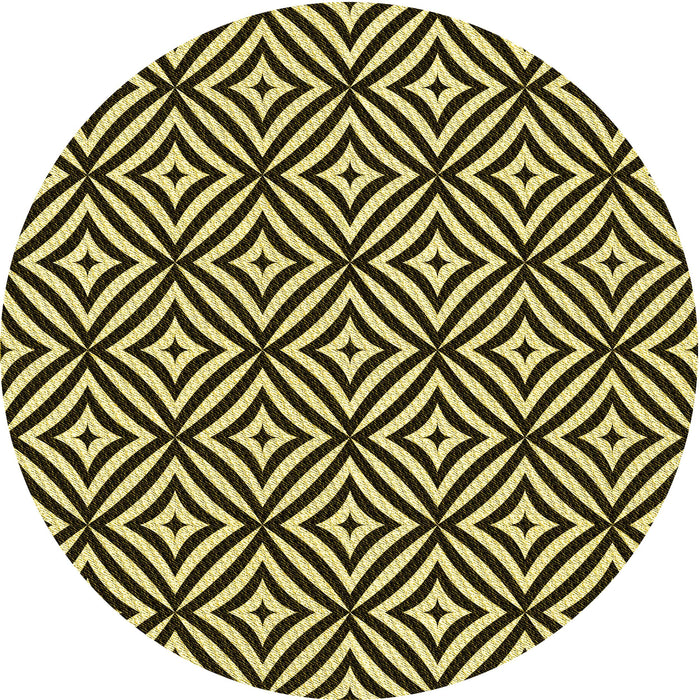 Square Patterned Midnight Gray Rug, pat2415yw