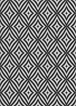 Patterned Gray Novelty Rug, pat2415