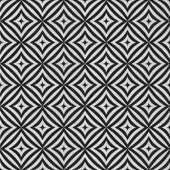 Square Patterned Gray Novelty Rug, pat2415