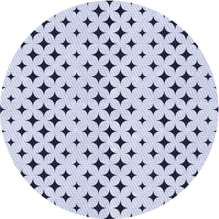 Square Machine Washable Transitional Lavender Blue Rug in a Living Room, wshpat2416blu