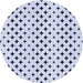 Square Patterned Lavender Blue Rug, pat2416blu
