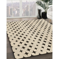Patterned Moccasin Beige Rug, pat2416brn