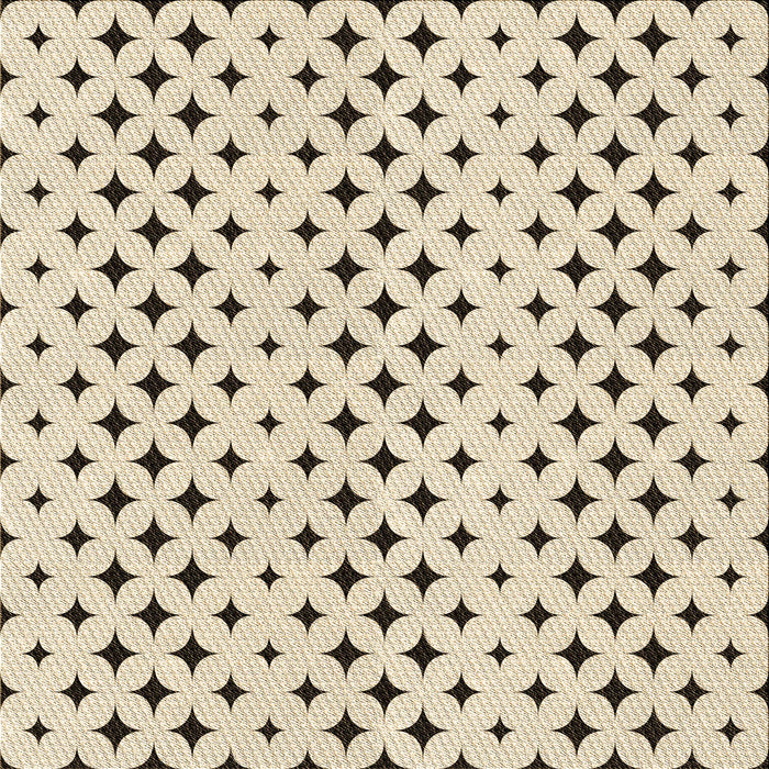 Round Patterned Moccasin Beige Rug, pat2416brn