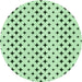 Square Patterned Mint Green Rug, pat2416grn