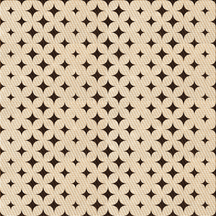 Round Patterned Copper Brown Rug, pat2416org