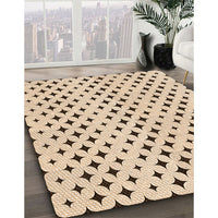 Patterned Copper Brown Rug, pat2416org