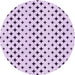 Square Machine Washable Transitional Lilac Purple Rug in a Living Room, wshpat2416pur