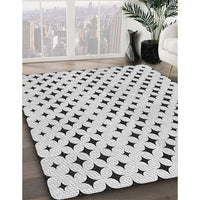 Patterned Off-White Novelty Rug, pat2416