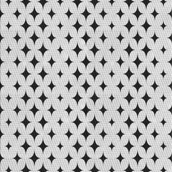 Patterned Off-White Novelty Rug, pat2416