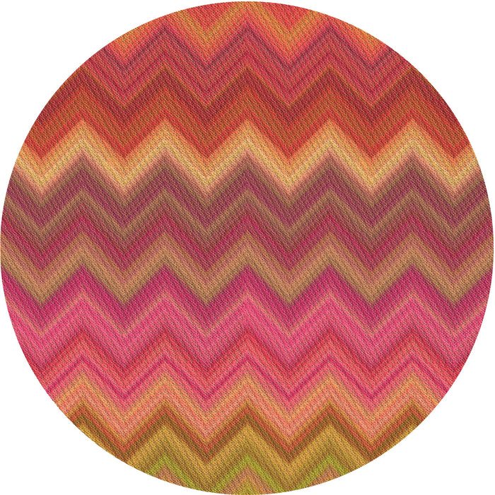 Square Patterned Red Rug, pat2417org