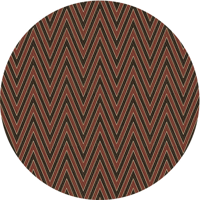 Square Patterned Sienna Brown Rug, pat2418brn