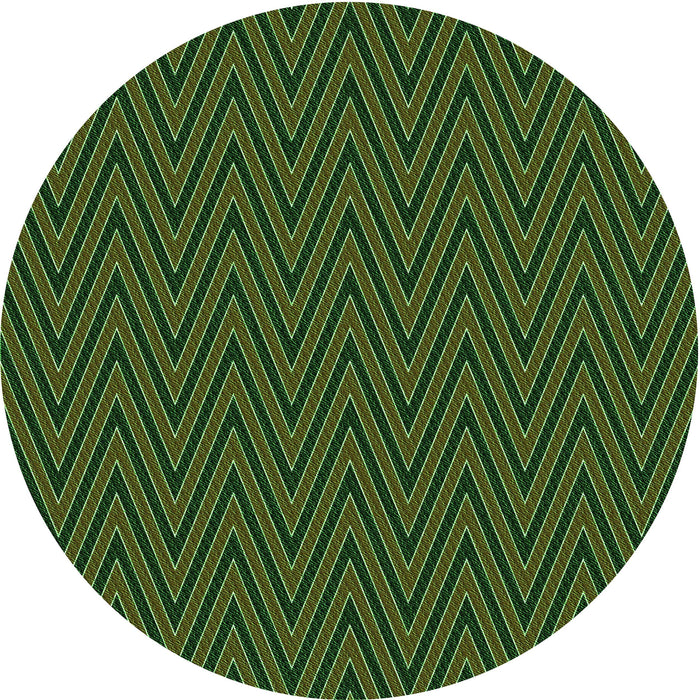 Square Patterned Dark Lime Green Rug, pat2418grn